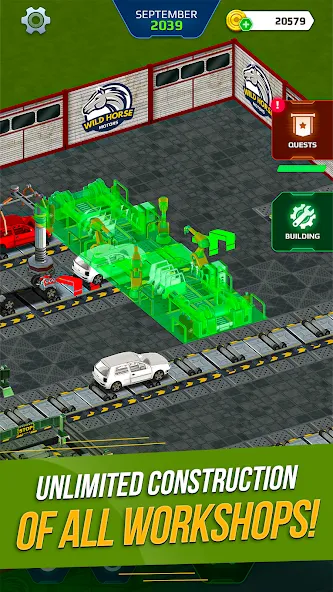 Car Factory Simulator [МОД: Меню, Бесконечные монеты и Открытые уровни] Screenshot 4