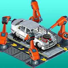 Скачать Car Factory Simulator [МОД: Меню, Бесконечные монеты и Открытые уровни] | Взлом Car Factory Simulator на Андроид