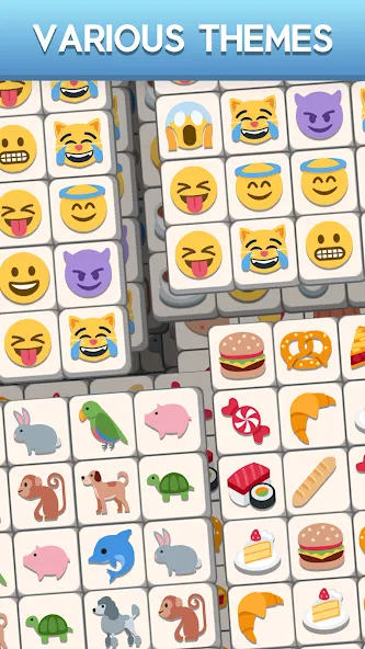 Tile Match Emoji -Triple Tile (Тил Матч Эмоджи) [МОД: Бесконечные деньги, Монеты и Мега MOD] Screenshot 4