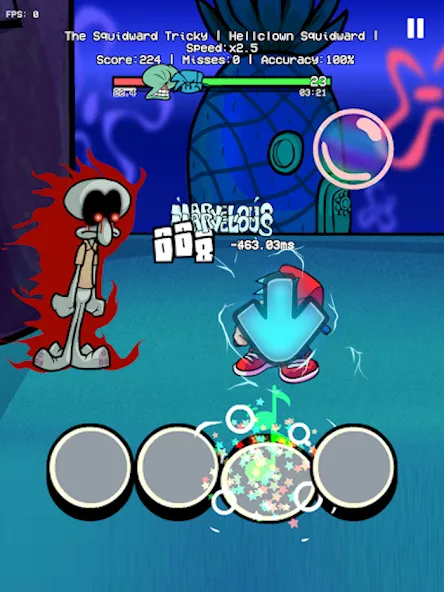 Trickward Undersea Beat Battle (Триковый Фанкин Мод против БФ) [МОД: Деньги, Монеты и Меню MOD] Screenshot 4