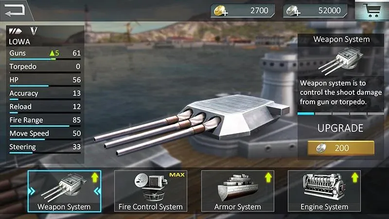 Warship Attack 3D [МОД: Все открыто, Дополнительные деньги и Меню MOD] Screenshot 3
