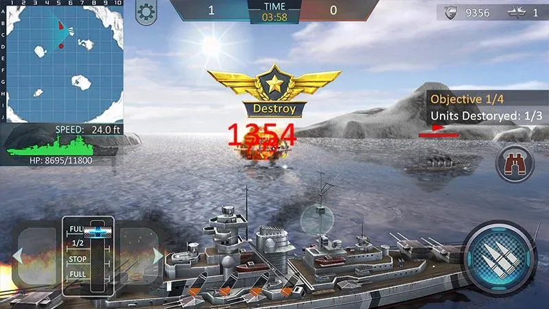 Warship Attack 3D [МОД: Все открыто, Дополнительные деньги и Меню MOD] Screenshot 4