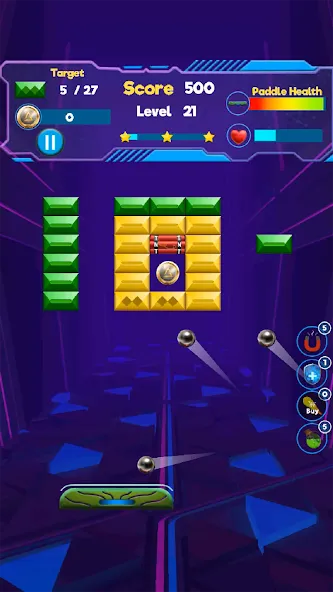 Brick Breaker- Bricks 3d Game (Бриксандболл) [МОД: Бесконечные деньги, Монеты и Мега MOD] Screenshot 2