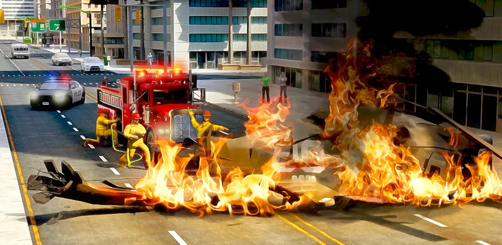 Real Firefighter 3D Simulator (Реальный Пожарник 3D Симулятор) [МОД: Много денег, Монет и Все открыто] Screenshot 1
