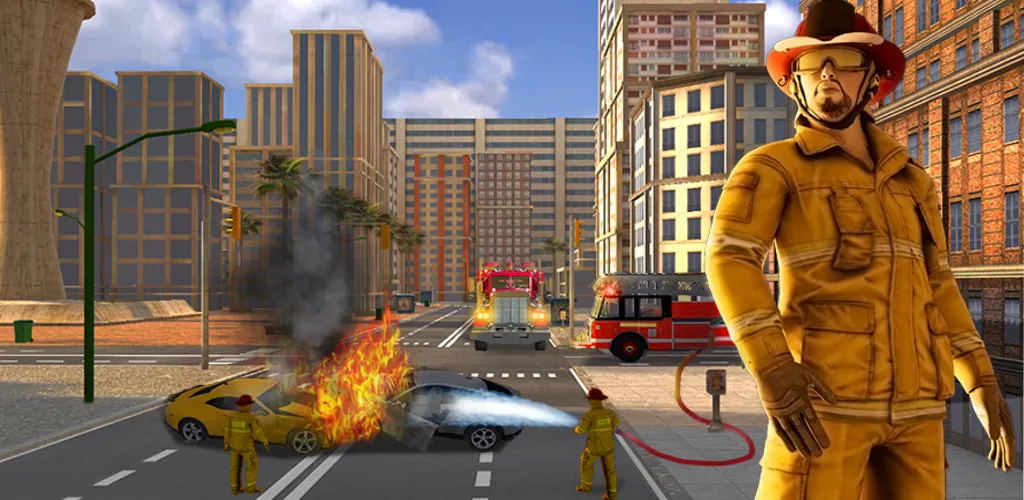 Real Firefighter 3D Simulator (Реальный Пожарник 3D Симулятор) [МОД: Много денег, Монет и Все открыто] Screenshot 2