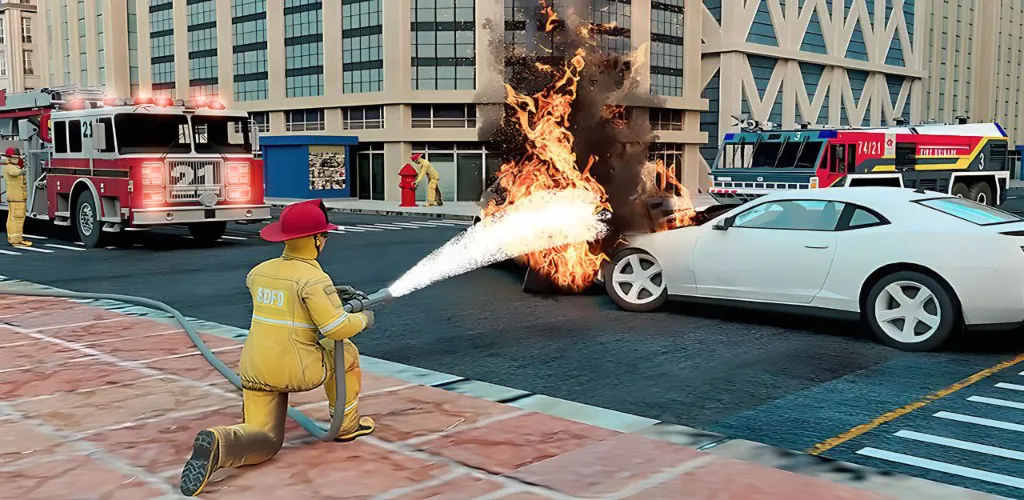 Real Firefighter 3D Simulator (Реальный Пожарник 3D Симулятор) [МОД: Много денег, Монет и Все открыто] Screenshot 5
