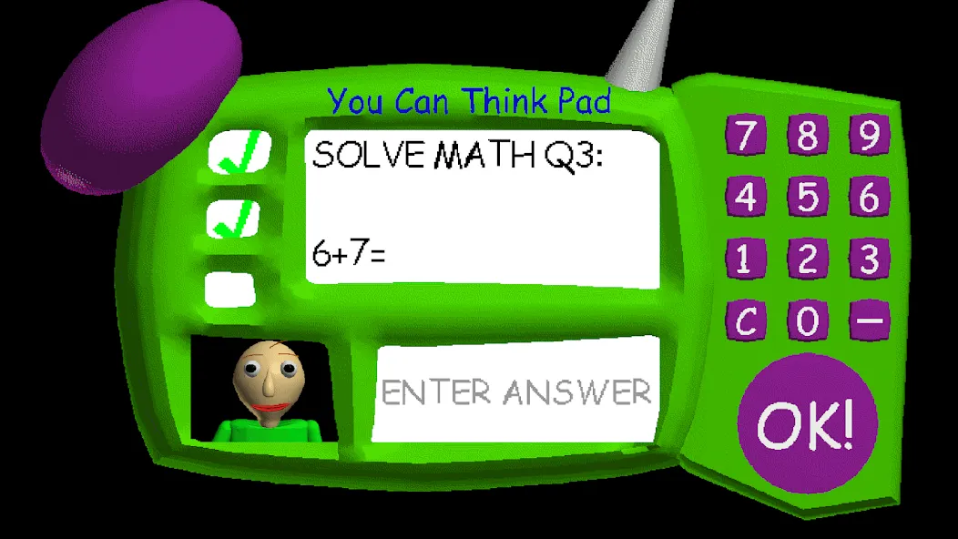 Baldi's Basics Classic [МОД: Деньги, Монеты и Меню MOD] Screenshot 2