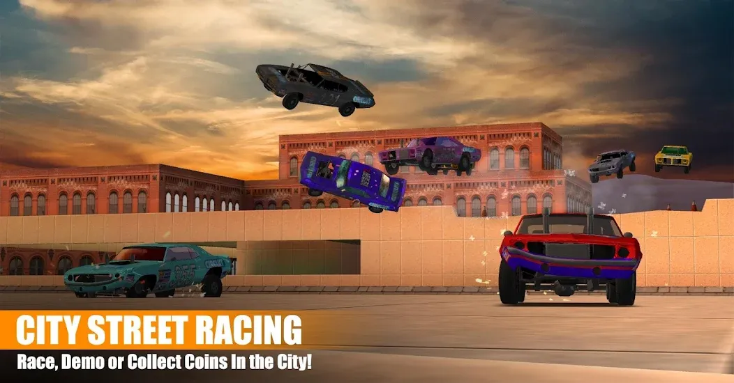 Demolition Derby 2 (Демолиция Дерби 2) [МОД: Меню, Бесконечные монеты и Открытые уровни] Screenshot 4