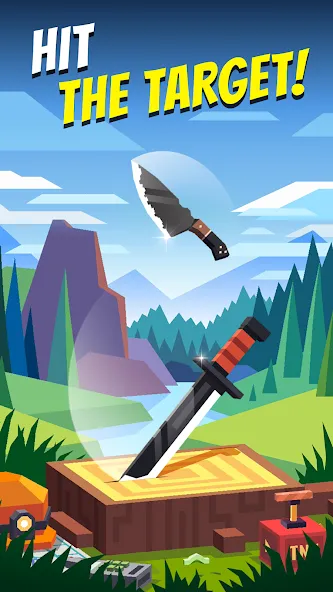 Flippy Knife: 3D flipping game (Флиппи Найф) [МОД: Меню, Бесконечные монеты и Открытые уровни] Screenshot 1
