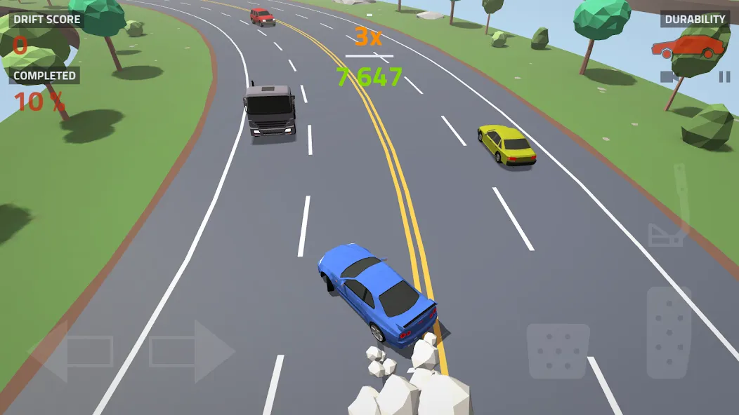 Polygon Drift: Traffic Racing (Полигон Дрифт) [МОД: Все открыто, Дополнительные деньги и Меню MOD] Screenshot 5