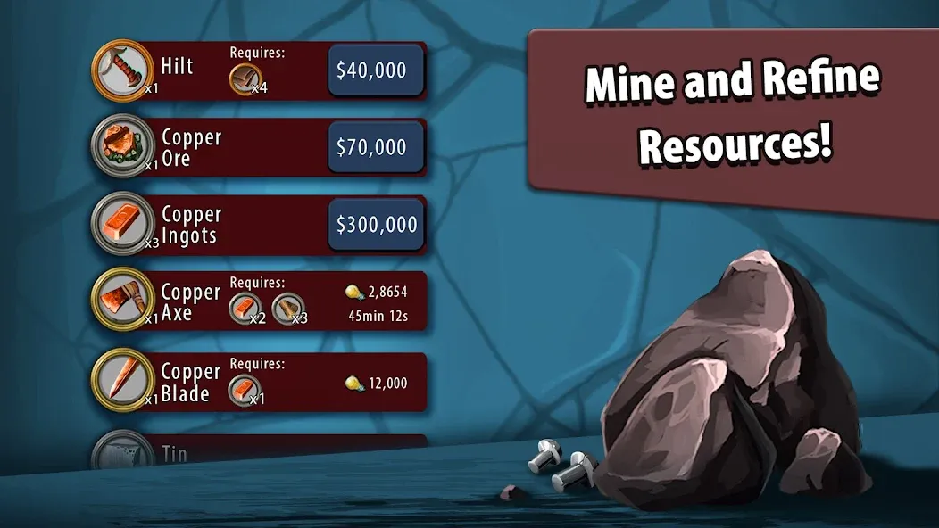 Crafting Idle Clicker [МОД: Бесконечные деньги, Монеты и Мега MOD] Screenshot 2