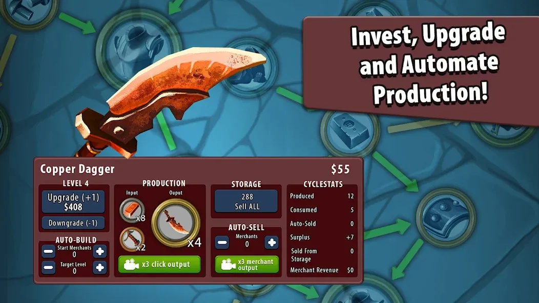 Crafting Idle Clicker [МОД: Бесконечные деньги, Монеты и Мега MOD] Screenshot 3
