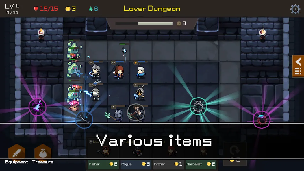 Dunlight : Random Defense (Данлайт) [МОД: Меню, Бесконечные монеты и Открытые уровни] Screenshot 3