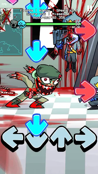 Flippy Flippin Out V1 Mod (ФНФ Флиппи Флиппинг Аут 1 Мод) [МОД: Много монет, Открытые уровни и Мега MOD] Screenshot 2