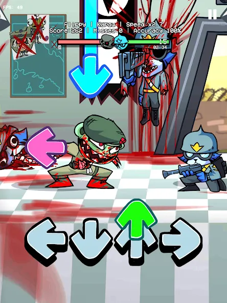 Flippy Flippin Out V1 Mod (ФНФ Флиппи Флиппинг Аут 1 Мод) [МОД: Много монет, Открытые уровни и Мега MOD] Screenshot 4