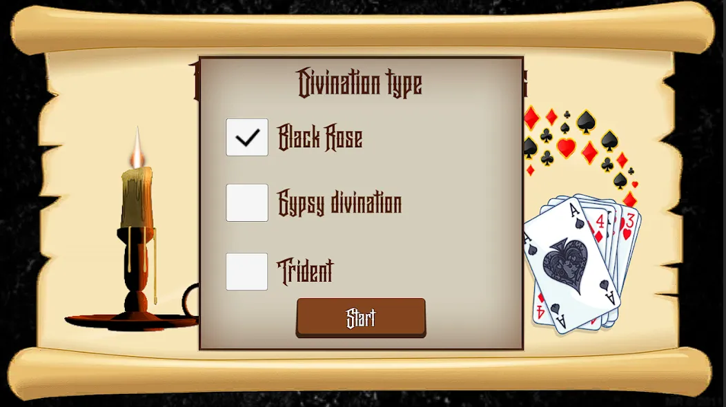Divination on Playing Cards [МОД: Много монет, Открытые уровни и Мега MOD] Screenshot 2