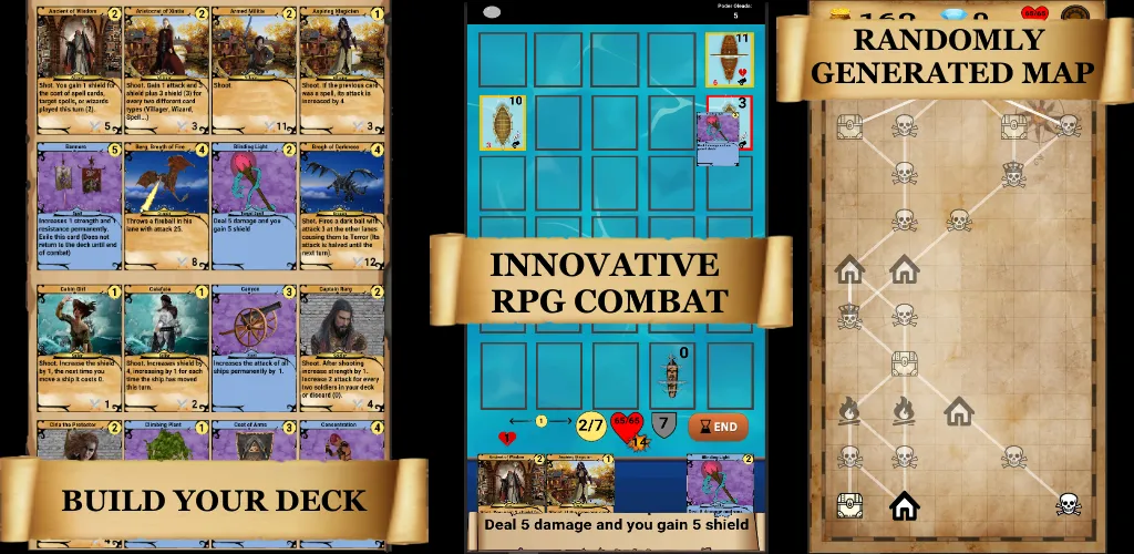 RogueShip - RPG Roguelike Card (РоугеШип) [МОД: Много монет, Открытые уровни и Мега MOD] Screenshot 2