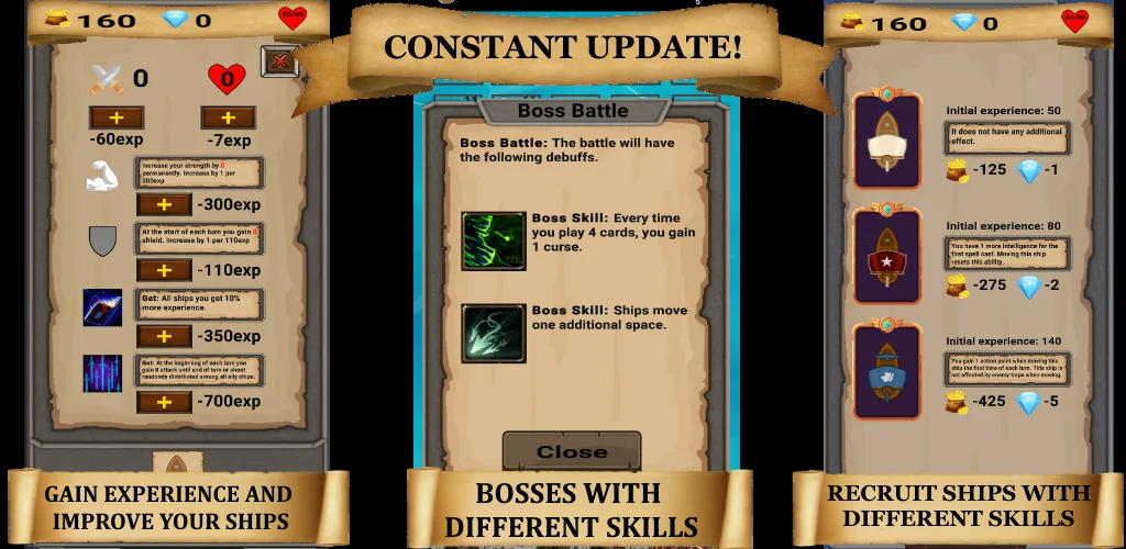 RogueShip - RPG Roguelike Card (РоугеШип) [МОД: Много монет, Открытые уровни и Мега MOD] Screenshot 5