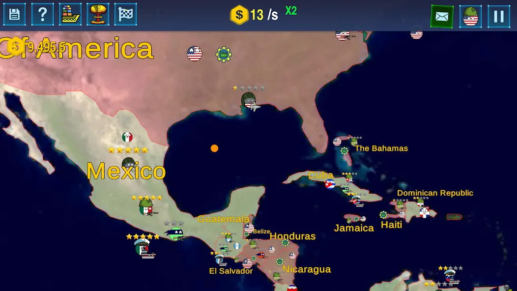 Countryballs: World War Simula (Кантриболс) [МОД: Деньги, Монеты и Меню MOD] Screenshot 5