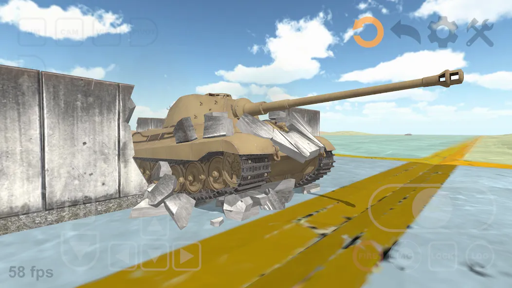 Tank Physics Mobile Vol.3 [МОД: Много денег, Монет и Все открыто] Screenshot 1