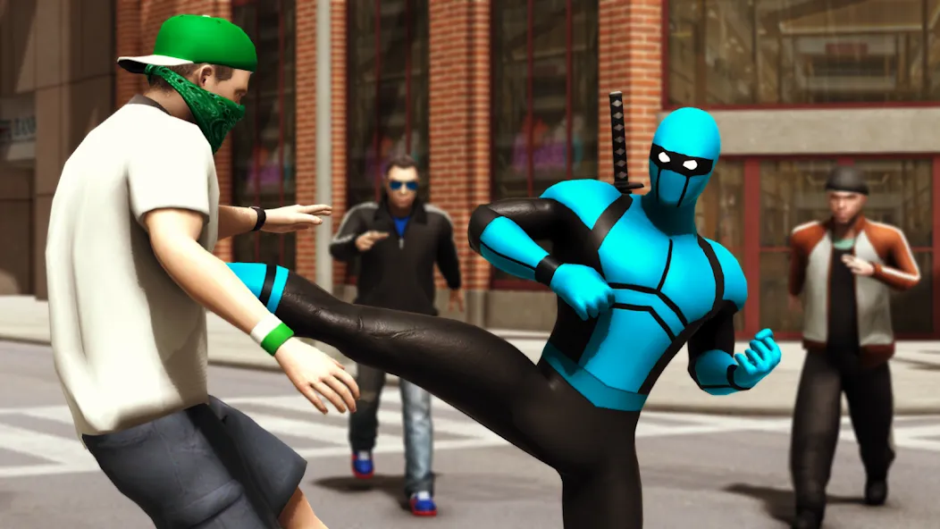 Blue Ninja : Superhero Game (Блу Ниндзя) [МОД: Деньги, Монеты и Меню MOD] Screenshot 1