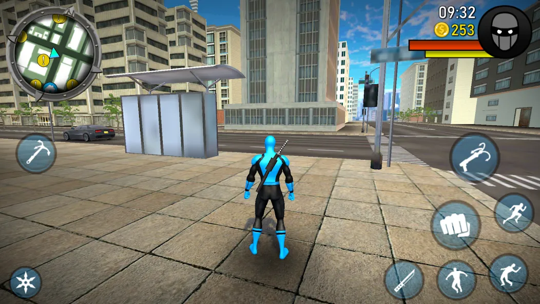 Blue Ninja : Superhero Game (Блу Ниндзя) [МОД: Деньги, Монеты и Меню MOD] Screenshot 4
