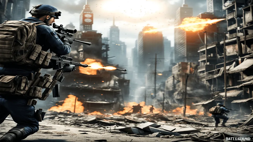 FPS Commando Shooting Games 3D [МОД: Много монет, Открытые уровни и Мега MOD] Screenshot 5