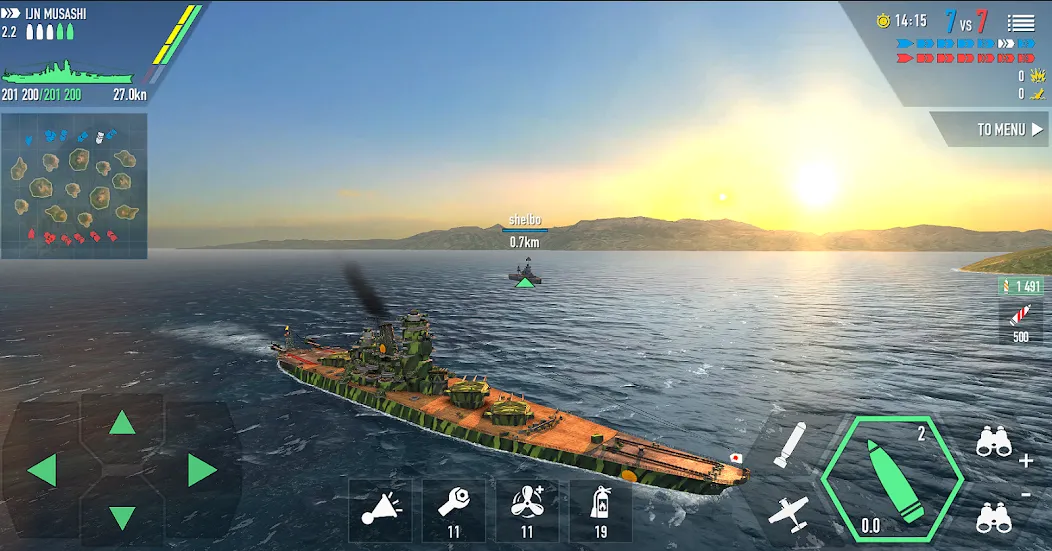 Battle of Warships: Online (Баттл оф Уоршипс) [МОД: Много денег, Монет и Все открыто] Screenshot 3