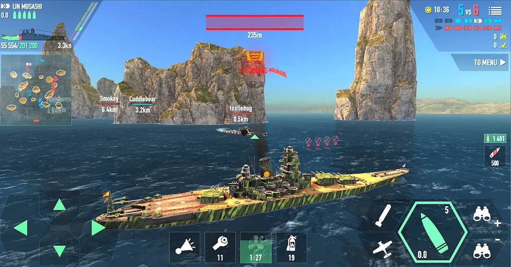 Battle of Warships: Online (Баттл оф Уоршипс) [МОД: Много денег, Монет и Все открыто] Screenshot 4