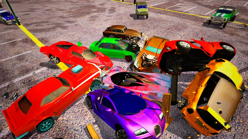Demolition Derby Mad Car Crash (Дерби Деструкция Симулятор) [МОД: Все открыто, Дополнительные деньги и Меню MOD] Screenshot 2