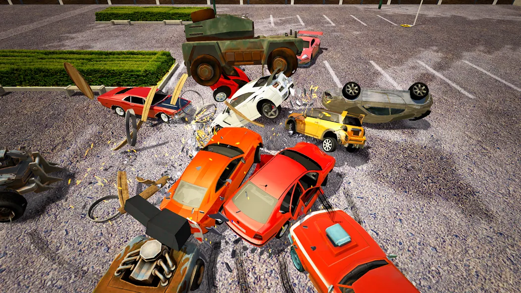 Demolition Derby Mad Car Crash (Дерби Деструкция Симулятор) [МОД: Все открыто, Дополнительные деньги и Меню MOD] Screenshot 4