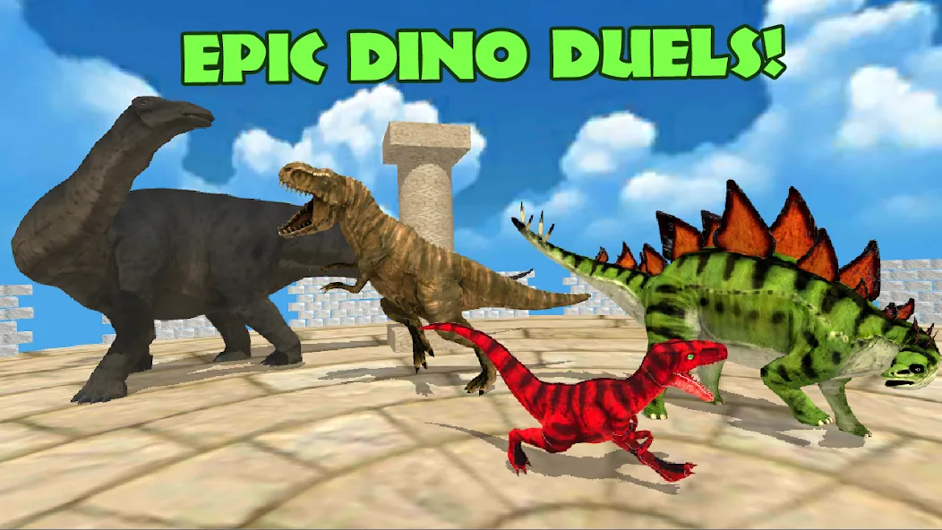 Dino Battle Arena Lost Kingdom (Дино Битва Арена Потерянное Королевство) [МОД: Бесконечные деньги, Монеты и Мега MOD] Screenshot 3