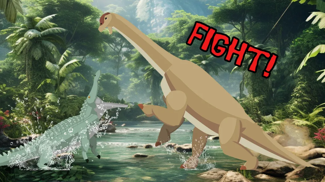 T-Rex Fights Dinosaurs [МОД: Меню, Бесконечные монеты и Открытые уровни] Screenshot 3