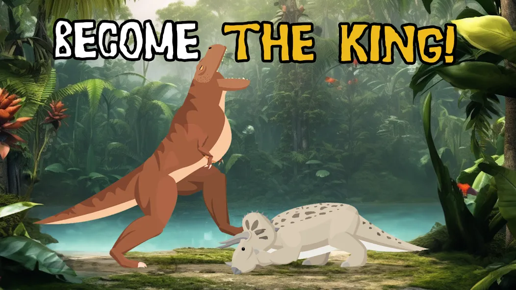 T-Rex Fights Dinosaurs [МОД: Меню, Бесконечные монеты и Открытые уровни] Screenshot 4