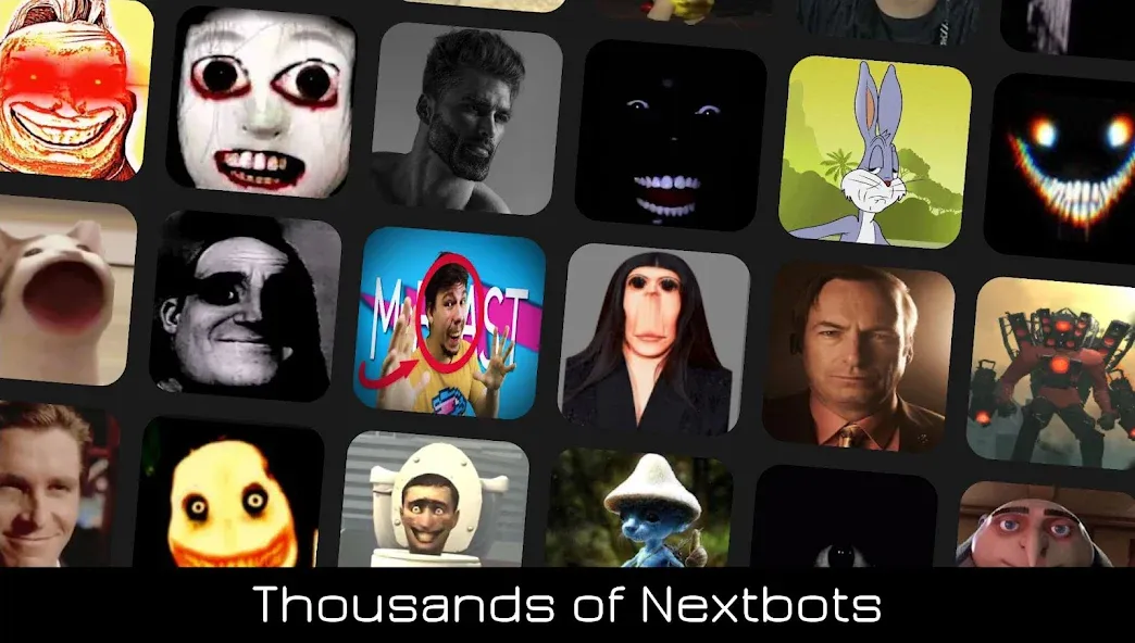 Nextbots Online: Sandbox (Некстботс Онлайн) [МОД: Много денег, Монет и Все открыто] Screenshot 1