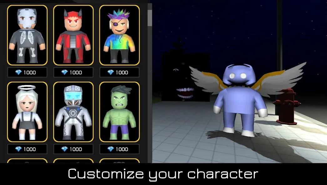 Nextbots Online: Sandbox (Некстботс Онлайн) [МОД: Много денег, Монет и Все открыто] Screenshot 4