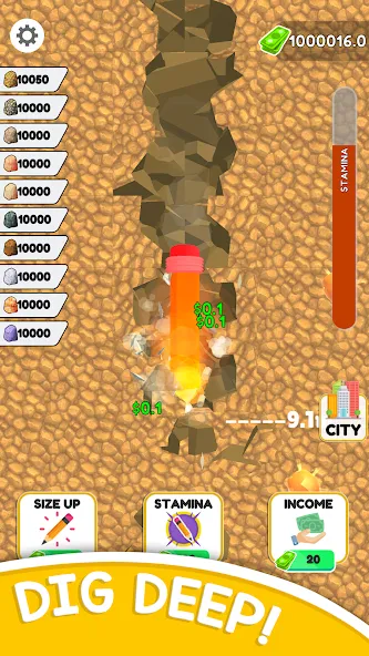 Pen Dig (Пен Диг) [МОД: Деньги, Монеты и Меню MOD] Screenshot 2
