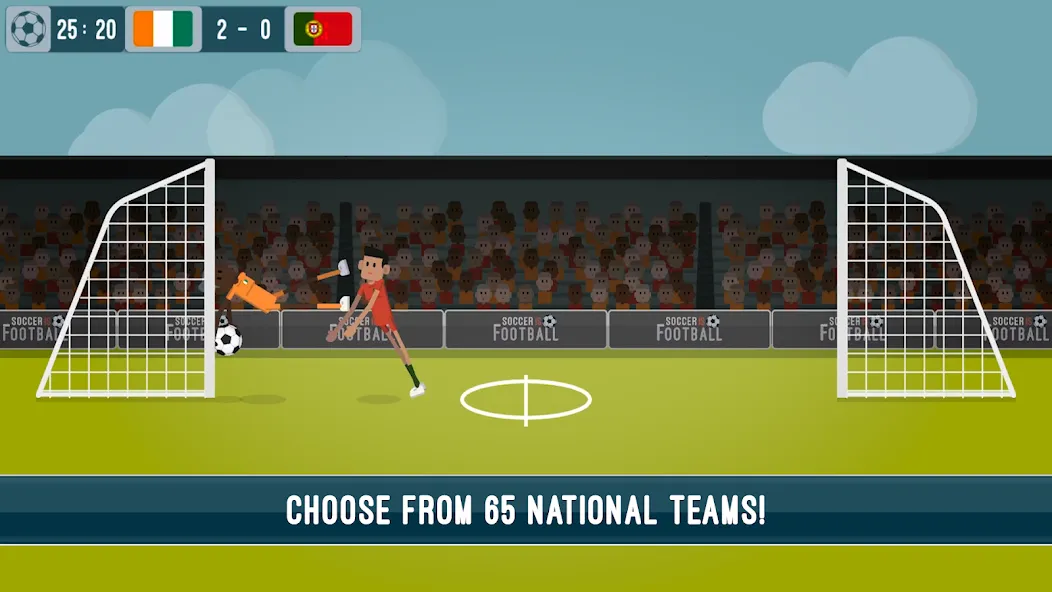 Soccer Is Football (оккер Из Футбол) [МОД: Много монет, Открытые уровни и Мега MOD] Screenshot 3