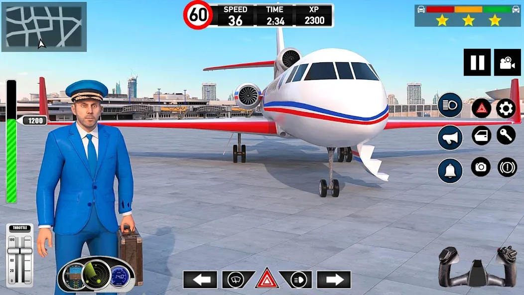 Plane Pilot Flight Simulator (Плейн Пилот Флайт Симулятор) [МОД: Все открыто, Дополнительные деньги и Меню MOD] Screenshot 3
