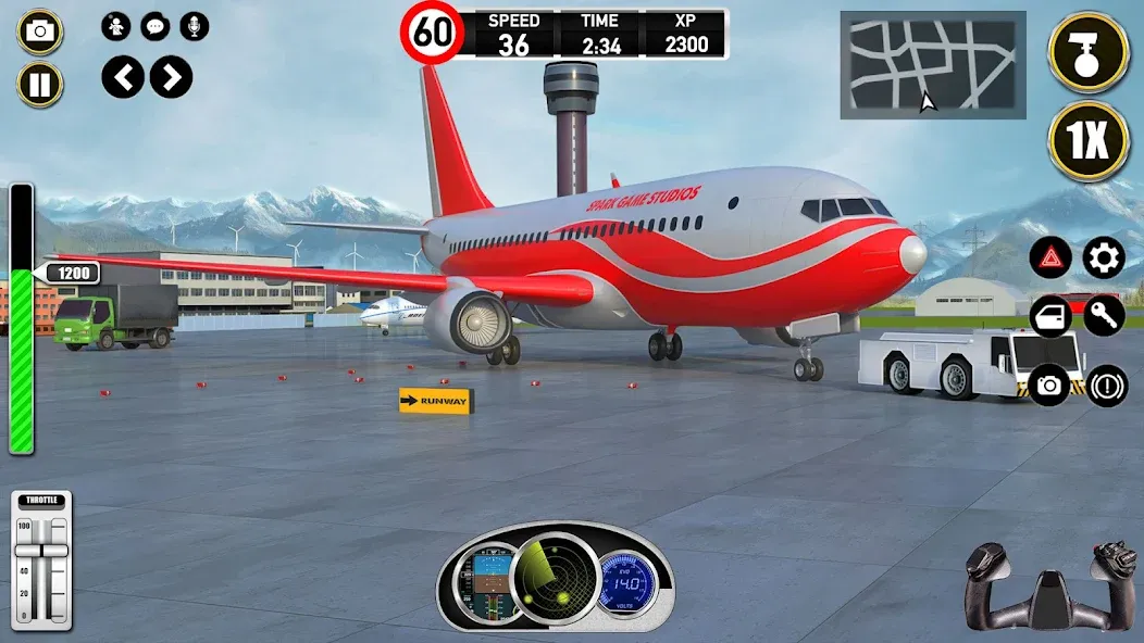 Plane Pilot Flight Simulator (Плейн Пилот Флайт Симулятор) [МОД: Все открыто, Дополнительные деньги и Меню MOD] Screenshot 5