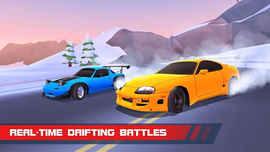 Drift Clash Online Racing (Дрифт Клаш) [МОД: Бесконечные деньги, Монеты и Мега MOD] Screenshot 2