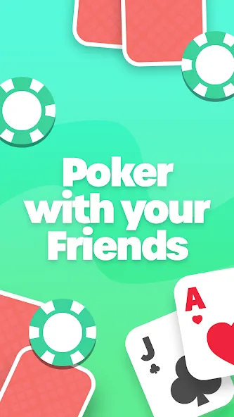 Poker with Friends - EasyPoker (ИзиПокер) [МОД: Деньги, Монеты и Меню MOD] Screenshot 1