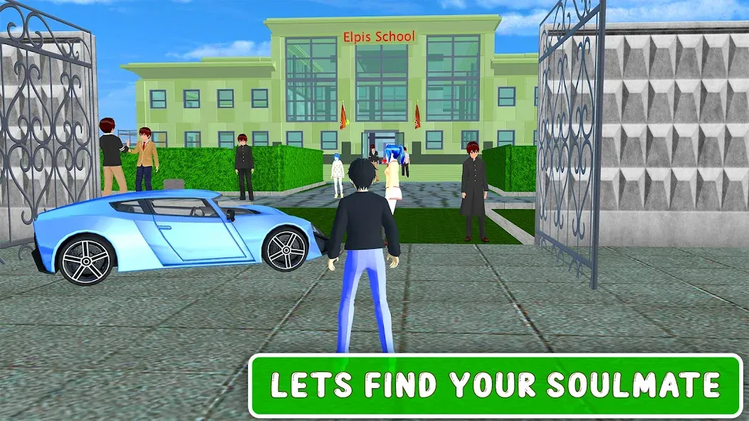 Anime High School Love Story [МОД: Бесконечные деньги, Монеты и Мега MOD] Screenshot 1