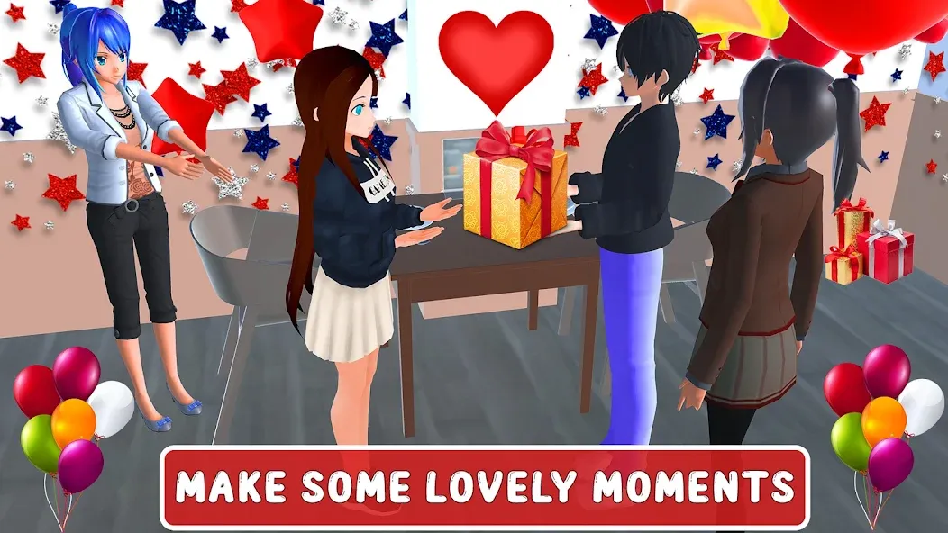 Anime High School Love Story [МОД: Бесконечные деньги, Монеты и Мега MOD] Screenshot 4