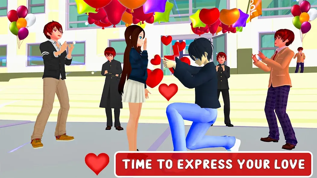 Anime High School Love Story [МОД: Бесконечные деньги, Монеты и Мега MOD] Screenshot 5