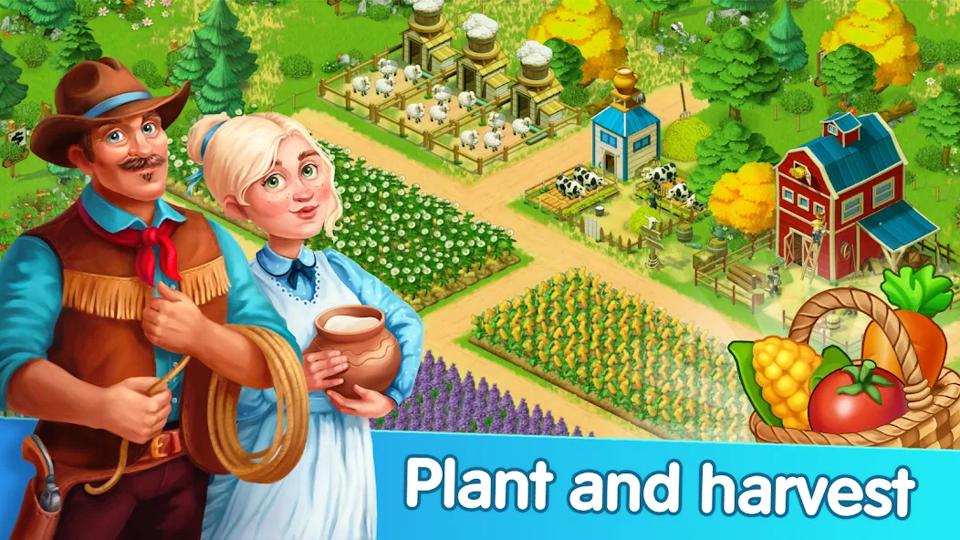 Homesteads: Dream Farm (Хомстедс) [МОД: Меню, Бесконечные монеты и Открытые уровни] Screenshot 2