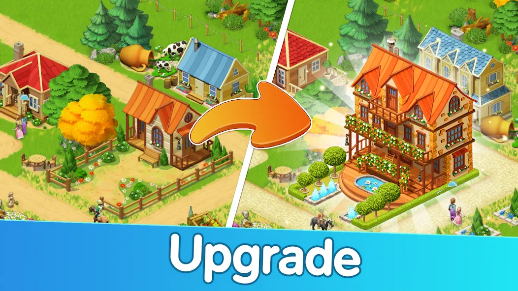 Homesteads: Dream Farm (Хомстедс) [МОД: Меню, Бесконечные монеты и Открытые уровни] Screenshot 3