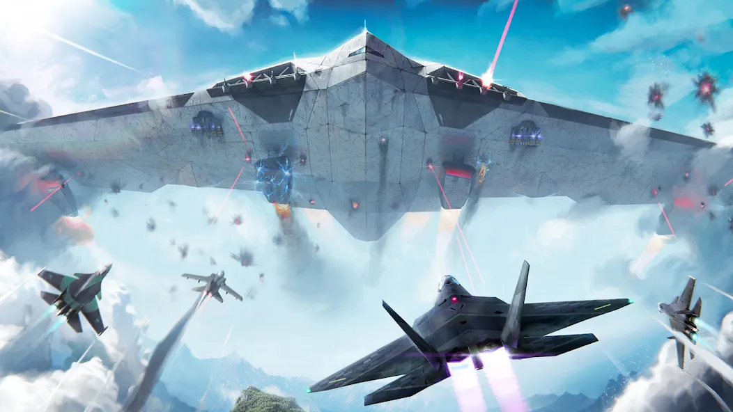 Modern Warplanes: PvP Warfare (Модерн Варплейнс) [МОД: Все открыто, Дополнительные деньги и Меню MOD] Screenshot 2