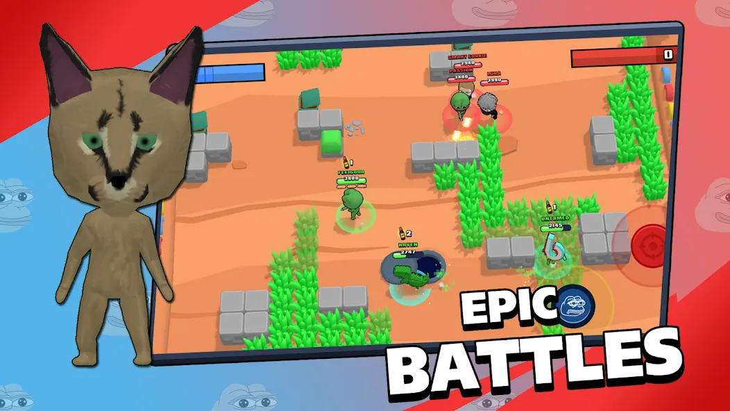 Brawl Memes - Meme Battle (Броул Мимс) [МОД: Все открыто, Дополнительные деньги и Меню MOD] Screenshot 1