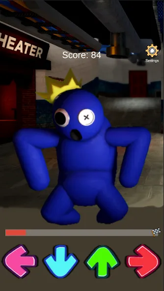 FNF Rainbov Blue Mod Test (ФНФ Радуга Синий Мод Тест) [МОД: Бесконечные деньги, Монеты и Мега MOD] Screenshot 3
